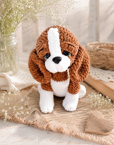 Gehäkelter hund amigurumi - hund,