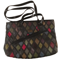 Vintage Marc Chantal Patchwork Umhängetasche mit Innentasche