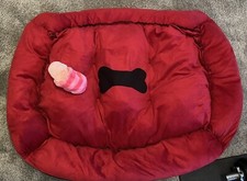 ?‍?HUNDEBETT 85*65cm•FRISCH GEWASCHEN+MIT SAGROTAN GESPÜLT•HUNDEKORB+SPIELZEUG