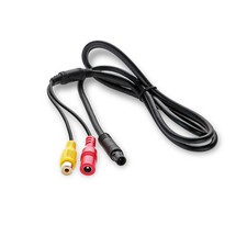Carmedien Adapter Kabel Rückfahrkamera mini 6-Pin auf Cinch Buchse Niedervolt