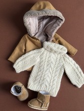 Kapuzenjacke, langer Pullover