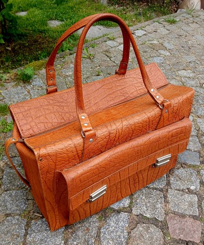 Grosse alte ddr reisetasche - grosse,