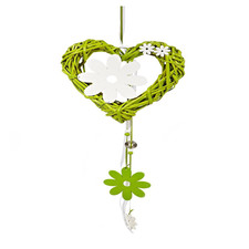 Rattan Herz Frühling Deko