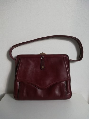 Vintage clutch leder tasche - vintage,