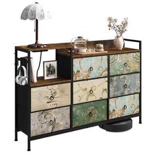 WOLTU Kommode mit 8 Stoff