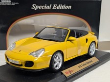 1:18 Maisto Porsche 911 996 Turbo Cabrio Speedgelb NEU NEW