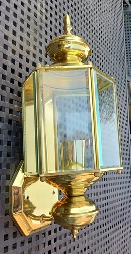 Messing wandlampe vintage - 1,