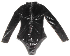 Latex Body Corsage Mieder Langarm M Korsett  zum schnüren, hinten Reißverschluss