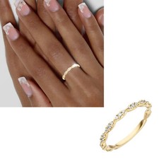 Funkelnder Damen Ring 585 Gold