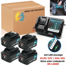 BL1041B BL1021B für Makita 12V 10,8V 4,0Ah Akku BL1040B BL1020B DC10WD Ladegerät