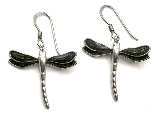 Sterling silber grüne - silber, emaille