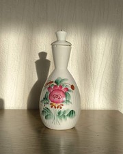 Ölflasche August Warnecke Ostfriesische Rose OSTFRIESLAND Handgemalt 14 cm Vase
