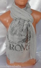 Grau Roma Schal Pareo Sommer Meer Herren, Frau, Unisex, Schal