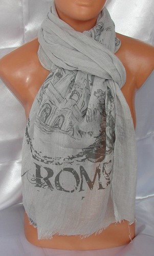 Grau roma schal pareo sommer - grau,