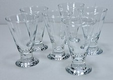 Set 6 Teilig Martini Glass H:8cm Likör Schnaps Etched Stern Star