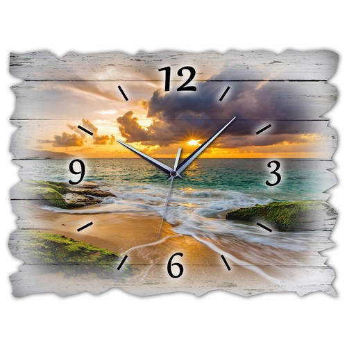 Holz wanduhr leise - bm,