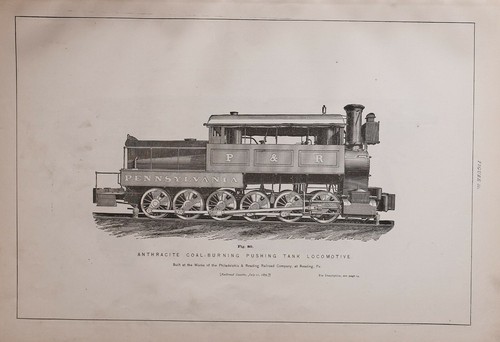 1886 eisenbahn lok druck - lok,