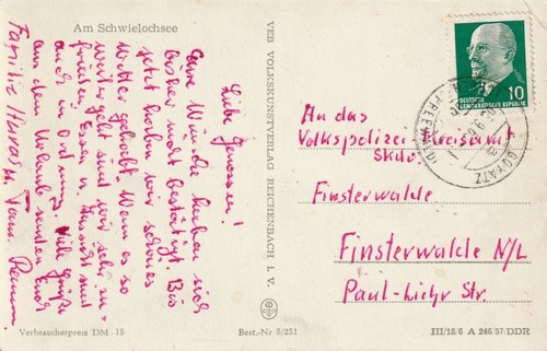 Ddr schwielochsee mit - ak,