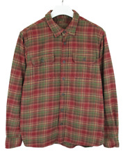 Orvis Jacke Herren Groß Überhemd Knopf Fly Flanell Kariert Propagation Hals