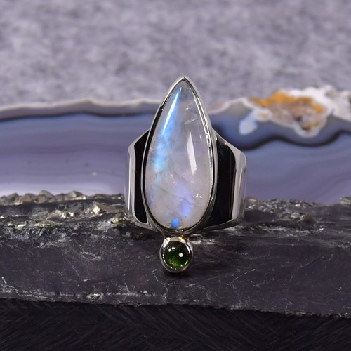 Mondstein ring 925er silber - ring,,