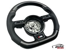 CARBON Leder Lenkrad AUDi A6 S6 4G Multifunktion Schaltwippen Abgeflacht