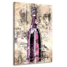 CHAMPAGNER POP ART LEINWAND