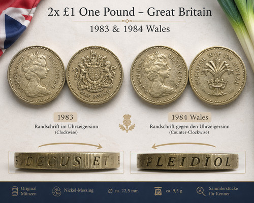 Pfund 1983 1984 - 2x, wales