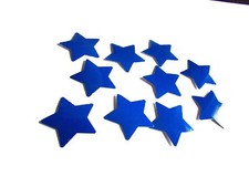 Fahrradaufkleber Reflektierende Aufkleber Blau Stern Reflexfolie Reflektor