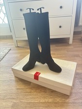 Högl Stiefel Schwarz Velourleder Größe 37 Neupreis 250€