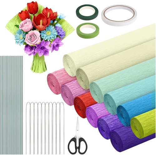 Krepppapier bunt farben - krepppapier,