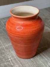 klassische Vase / Blumenvase / Deko ca. 19 cm - rot/orange