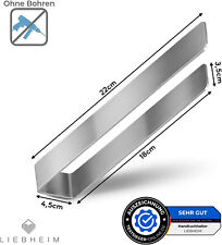 Handtuchhalter Ohne Bohren Badezimmer - Handtuchstange Edelstahl 22 cm SILBER