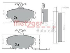 Original Metzger brake pad set