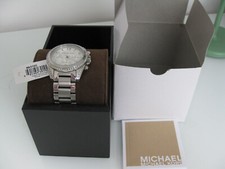 Michael Kors Damenuhr Stahl mit Steinen Chrono MK5165