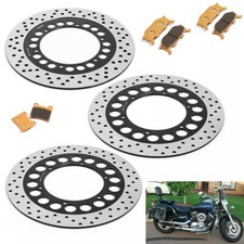 Bremsscheiben vorne hinten Beläge für Yamaha XVS 1100 A Drag Star Classic 99-07