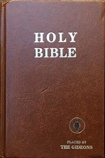 Holy Bible - placed by the Gideons - Copyr. 1978 by National Publishing Company