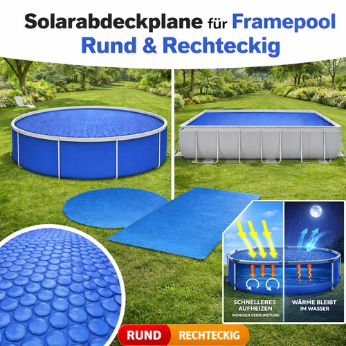 Solarabdeckplane pool rund - pool,