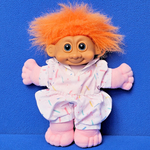 Troll puppe figur orange haare - troll,