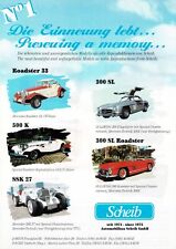 Scheib replicas car & kit car range (made in Germany) _1995 Prospekt / Brochure