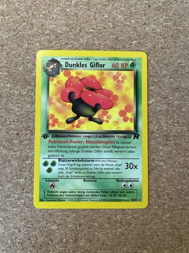 Pokémon karte dunkles giflor - pokémon,