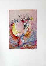 Christian-Ludwig ATTERSEE, Wetterball WKV 184 aus 1995 - Radierung überarbeitet