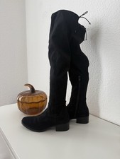 Schwarze Overknee Stiefel von