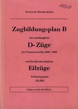 Zugbildungsplan B ZpBR Winter 1981 digital