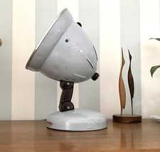 Mid Century Vintage Quarzlampe Lampe Höhensonne Gesichtsbräuner Dr. Müller blau