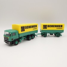 Herpa 1:87 MAN F90 Wechselpritschen Hängerzug Schenker Nijmegen *OVP*