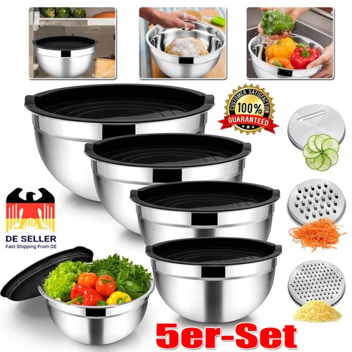 5er set edelstahl - edelstahl, schüssel