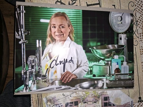 Autogramm foto christine - autogramm,