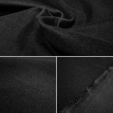 Deko Molton Schwarz Baumwolle