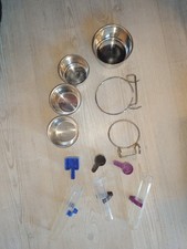 Vögel Zubehör Voliere Futterautomat Fressnapf Edelstahl