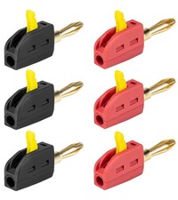 Bananenstecker 4mm Stecker vergoldet Banana Lautsprecher Kabel Laborstecker 32A